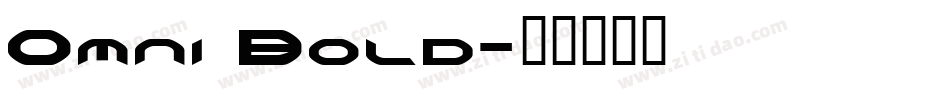 Omni Bold字体转换
